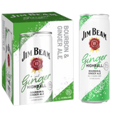 Jim Beam Bourbon & Ginger Ale 4 Pack (12oz)